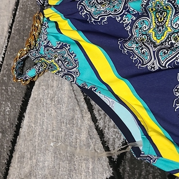 DB ESTABLISHED 1962 GOLD CHAIN HALTER DRESS - Picture 10 of 12